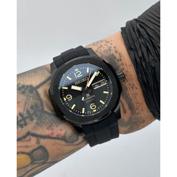 Custom Seiko Mod • Land Prospex Black Nautilus • 40mm